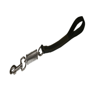 LAISSE BASIC MOLOSSE AMORT CUIR NOIR 45CM- CHIEN