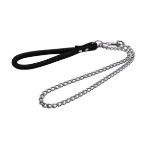 Laisse METAL corde forte 1m pour chien - Noir