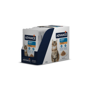 Boite Advance Chat Pochons Adulte Poulet 85G (Boite De 12)