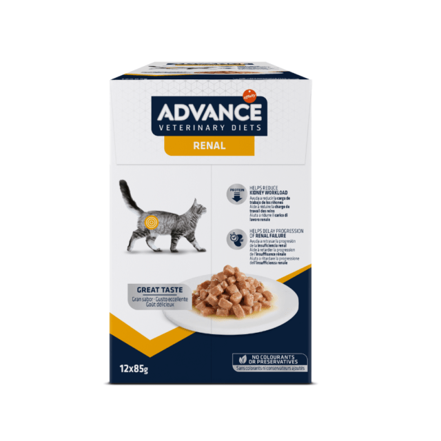 Boite Advance Vet Chat Pochons Renal 85G (Boite De 12)