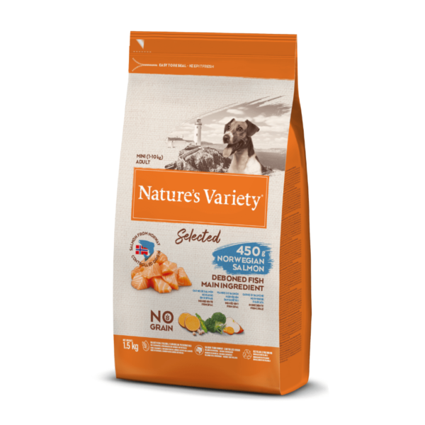 NV chien Selected mini adult saumon