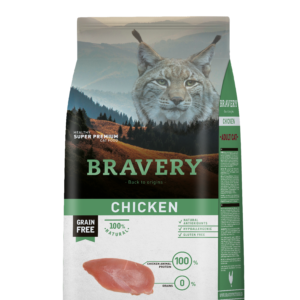 BRAVERY Sans Céréales Poulet pour Chat adulte 7KG
