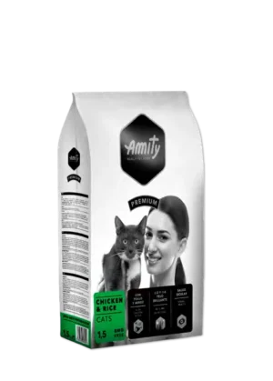 Sac de croquettes AMITY Premium Poulet et Riz pour Chat adulte