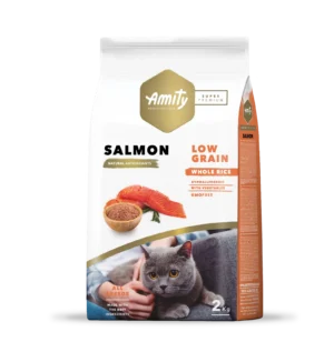 Sac de croquettes AMITY Super Premium Saumon et Riz pour Chat adulte