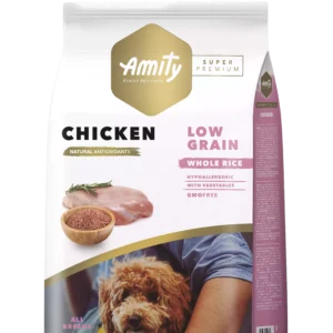 Paquet de croquettes AMITY Super Premium Adult Chicken au format 14 kg