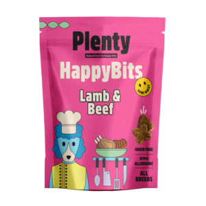 Sachet de friandise pour chien Plenty Happy Bits Agneau et Bœuf