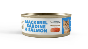 Boîte de pâtée pour chat Amity Super Premium Maquereau, Sardine et Saumon