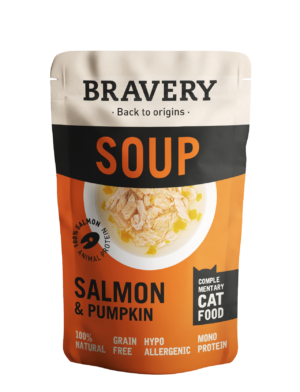 Paquet de Soupe Bravery Saumon et Citrouille pour chat 40 g