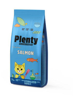 Croquettes Plenty saumon pour chat stérilisé 7 kg