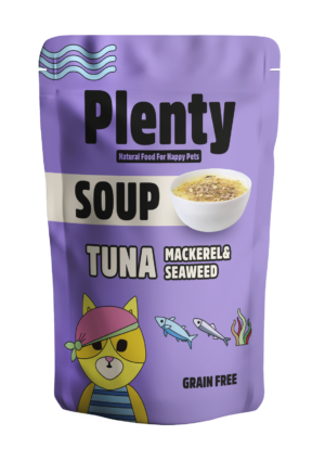 Paquet de soupe Plenty Thon et Maquereau pour chat 80 g